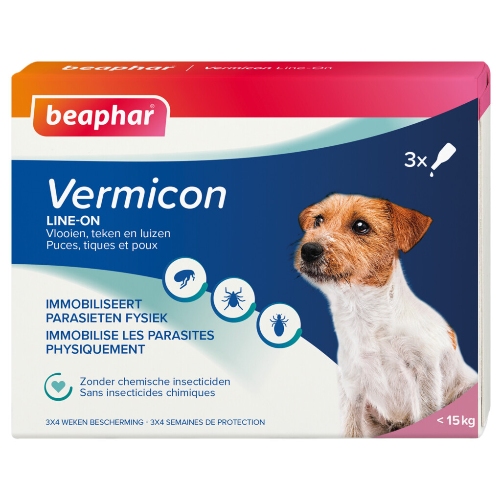 Vermicon Line-On kleine hond 3x1,5ml