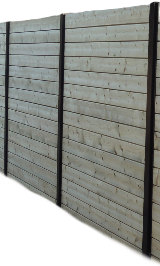 Ecran de jardin droit Solide 180 x 180 cm - vert imprégné