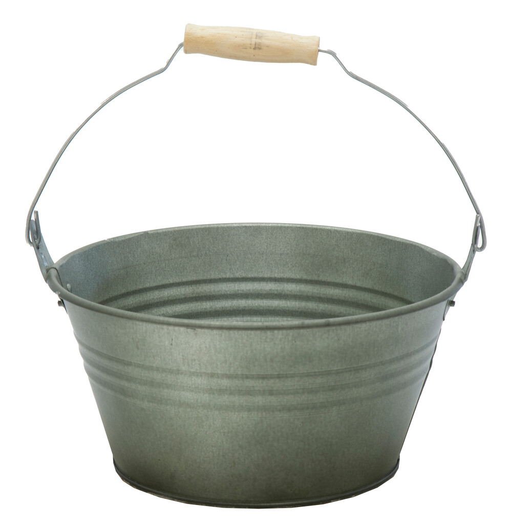 Seau bas zinc vert vintage Ø23 Seau bas zinc vert vintage Ø23