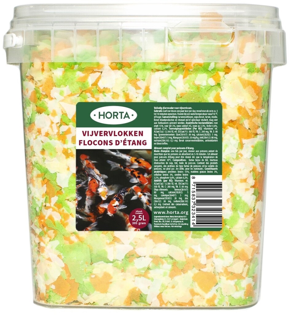 Flocons d'étang 2,5 litres/395g Flocons d'étang 2,5 litres/395g