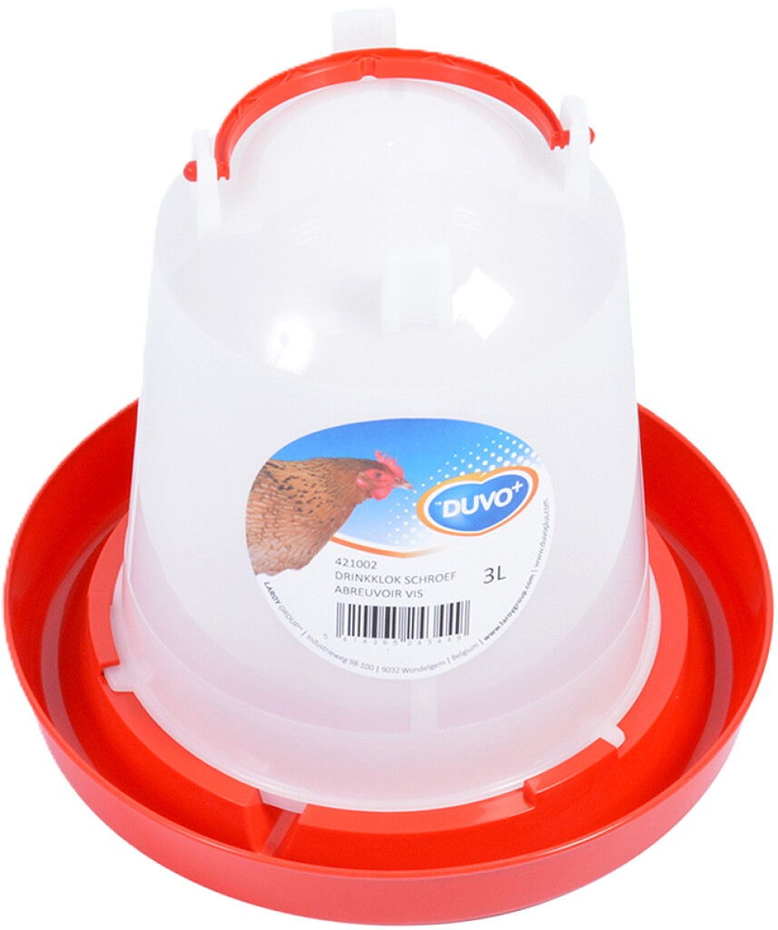 Drinkklok schroef met handvat 3L
