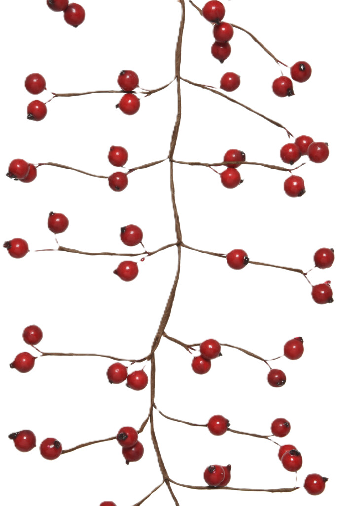 Slinger met rode bessen - L: 130 cm