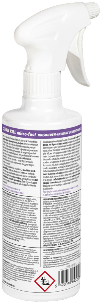 Clean Kill Micro-Fast animaux domestiques 500ml