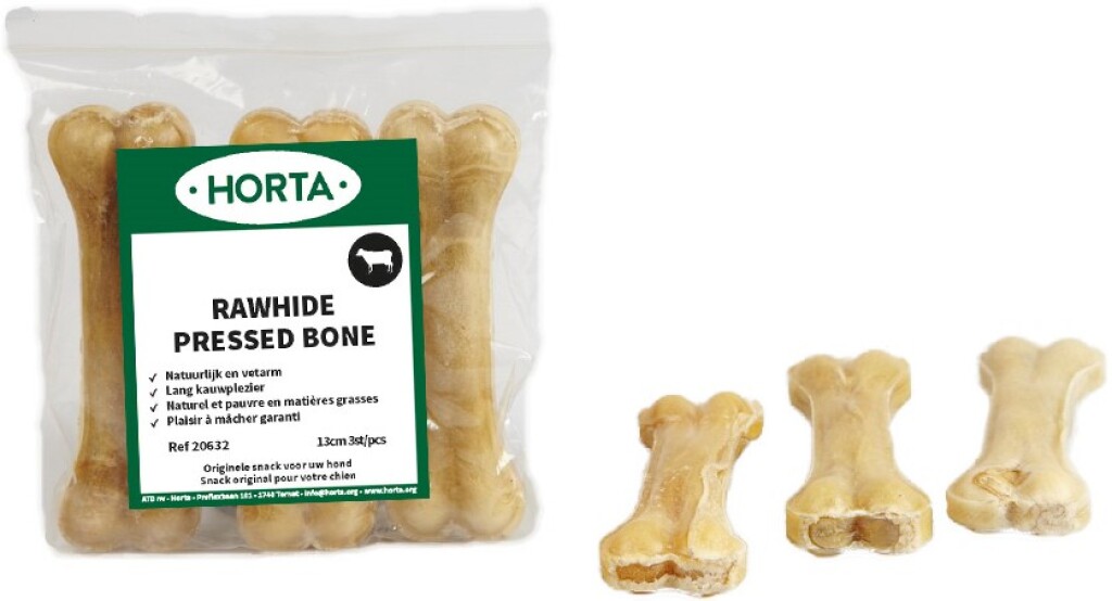 Pressed bone 13cm 3 stuks