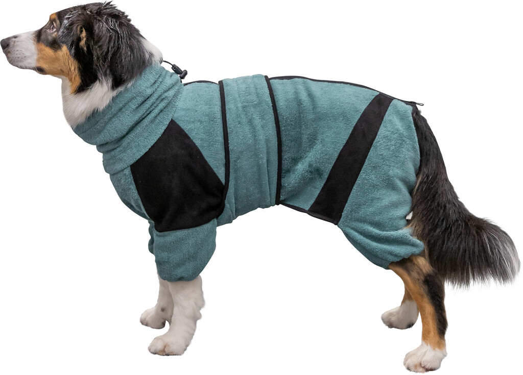 Bad- en huisoverall voor honden, badstof XS Bad- en huisoverall voor honden, badstof M-L