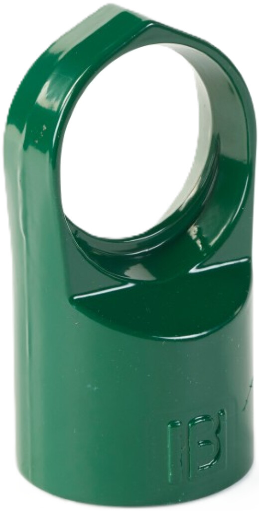 Tête support de lisse diam 48 - aluminium - 9005 zwart