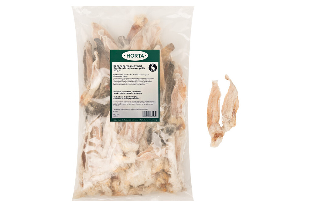 Horta Oreilles de lapin avec poils 500g Horta Oreilles de lapin avec poils 500g
