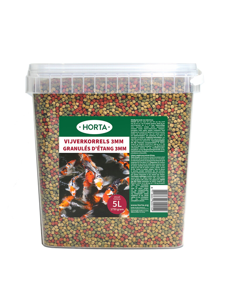 Vijverkorrels 5 liter 3 mm/1720g Vijverkorrels 5 liter 3 mm/1720g