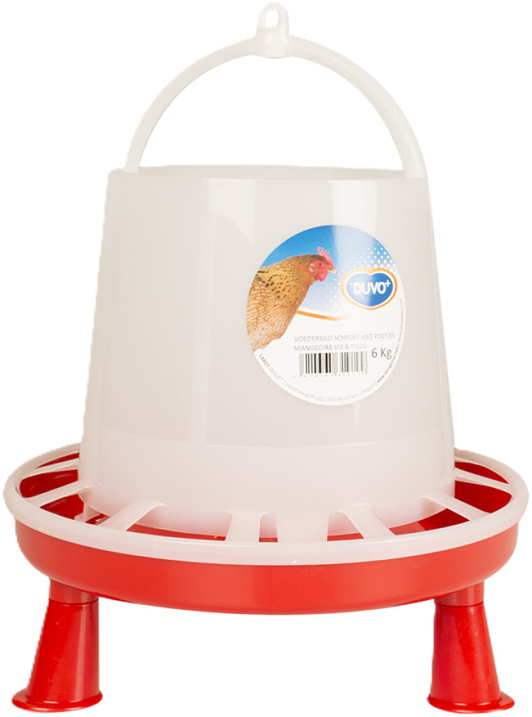 Voedersilo schroef met pootjes 6kg