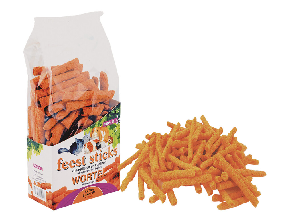 Feeststicks oranje 150g