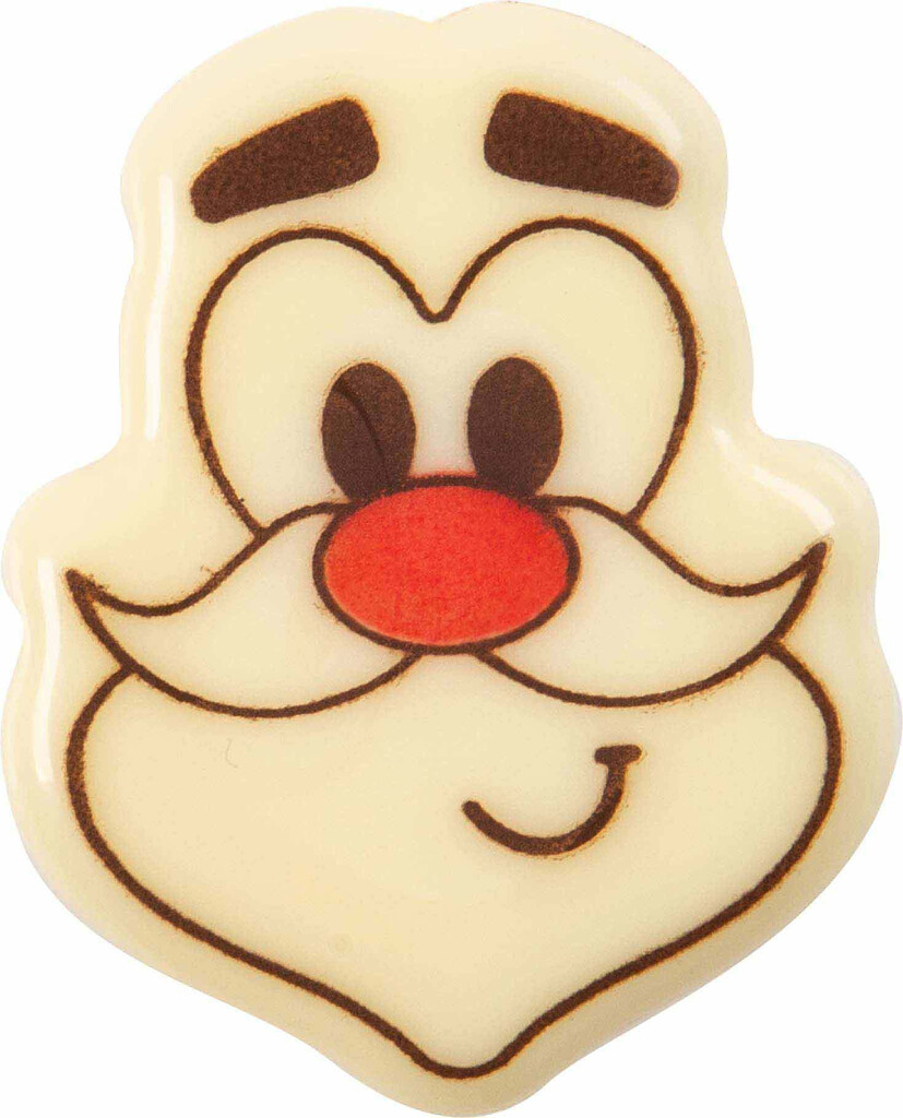 Hoofd Kerstman chocolade 9 stuks