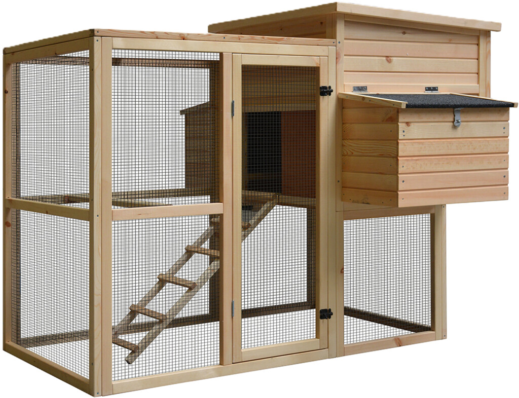 Woodland Kippenhok Loft Attic Pinus 172x146x125,5cm