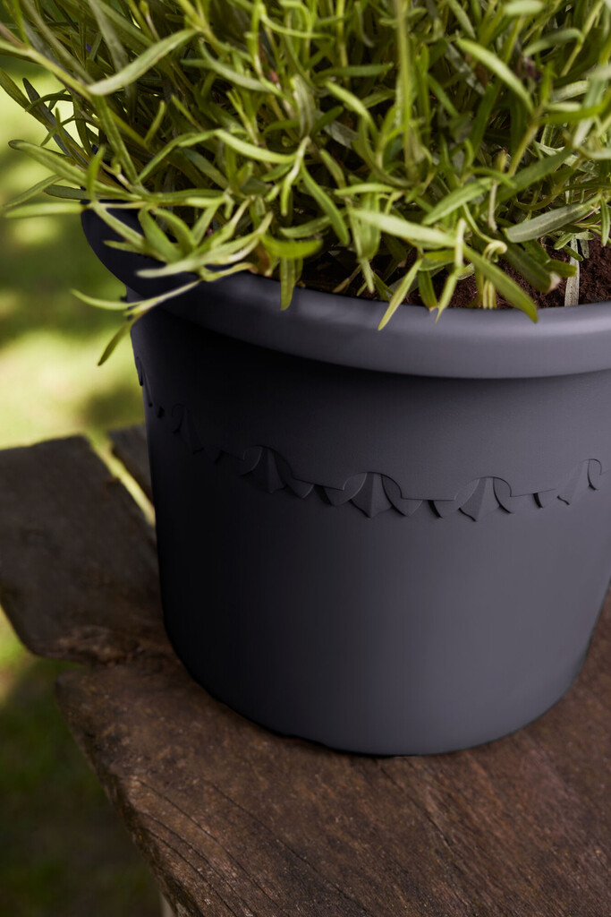 Pot de fleurs Algarve Cilindro 30cm anthracite