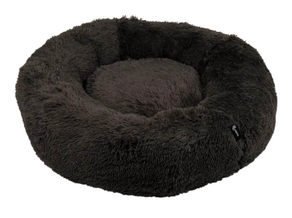 Panier Chien Fluffy Fuzz Gris Foncé S