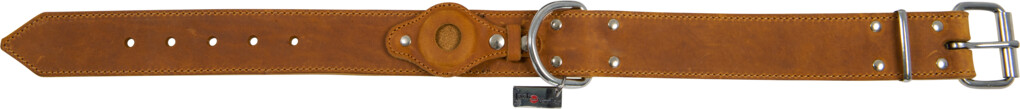 Collier Cuir Gras Airtag Cognac 40 mm x 70 cm