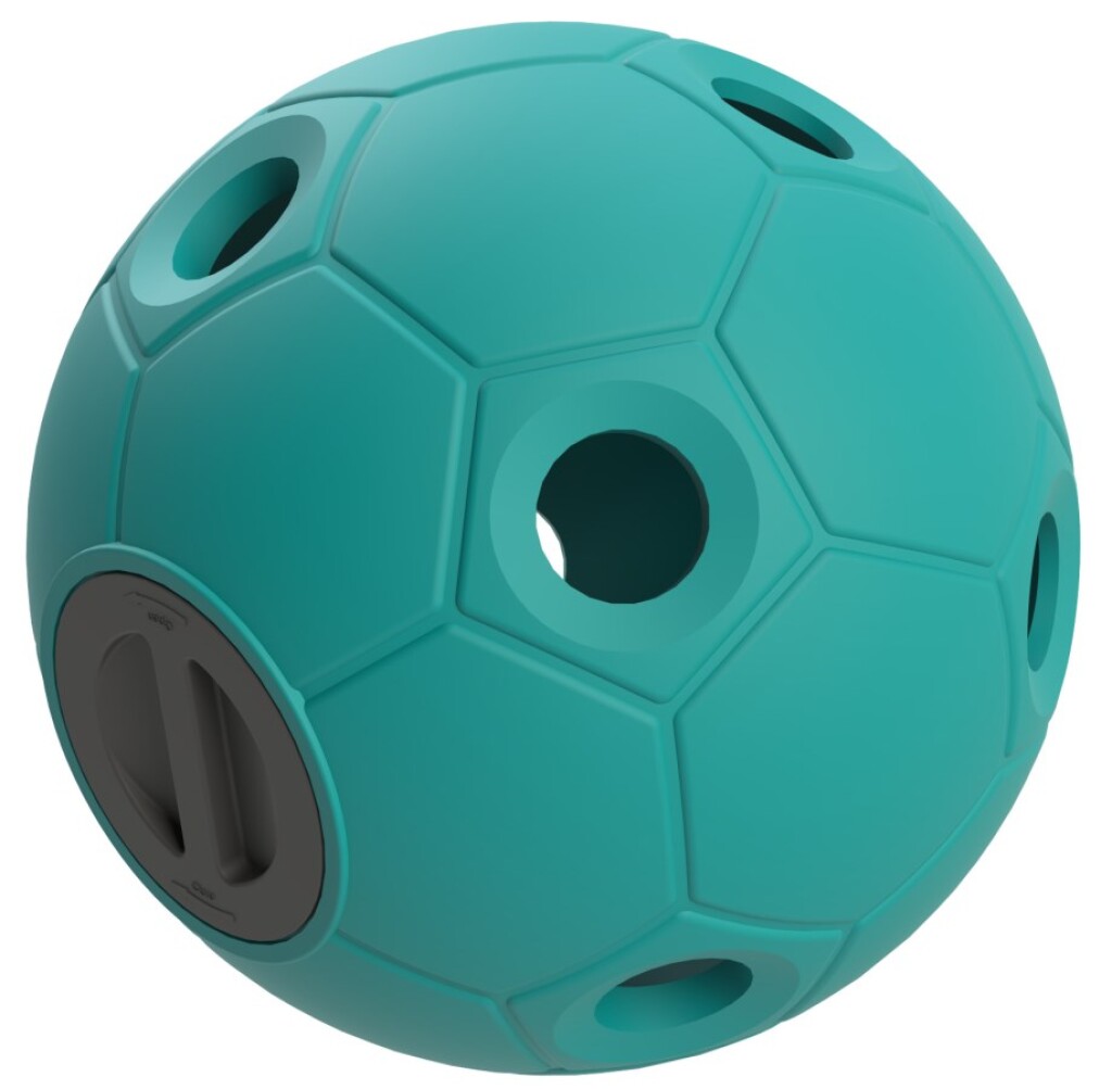 Voerspeelbal Soccer aquamarijn Voerspeelbal Soccer aquamarijn