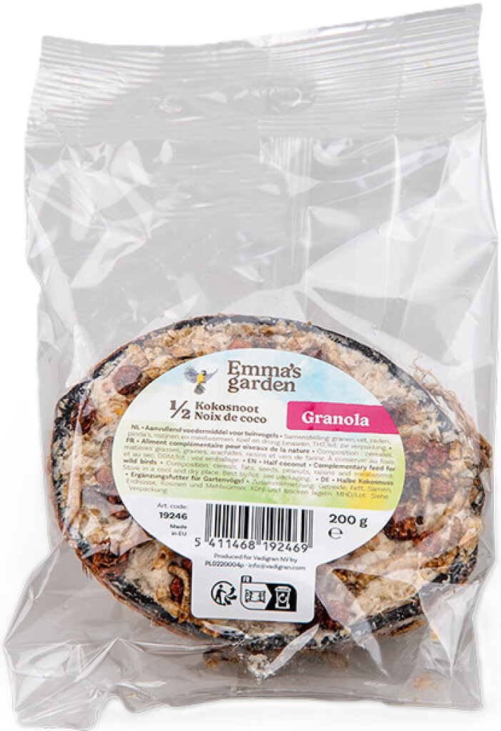 Halve kokosnoot granola 200g