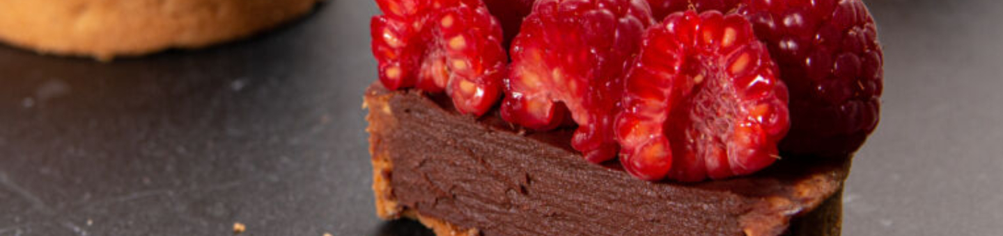 Chocolade frambozentaartje  Chocolade frambozentaartje