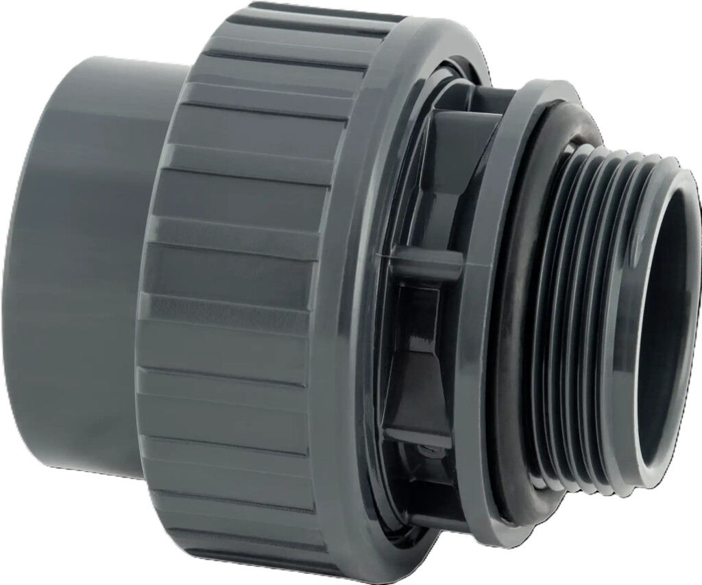 PVC 3/3 koppeling met O-ring PN10 mof x bu dr