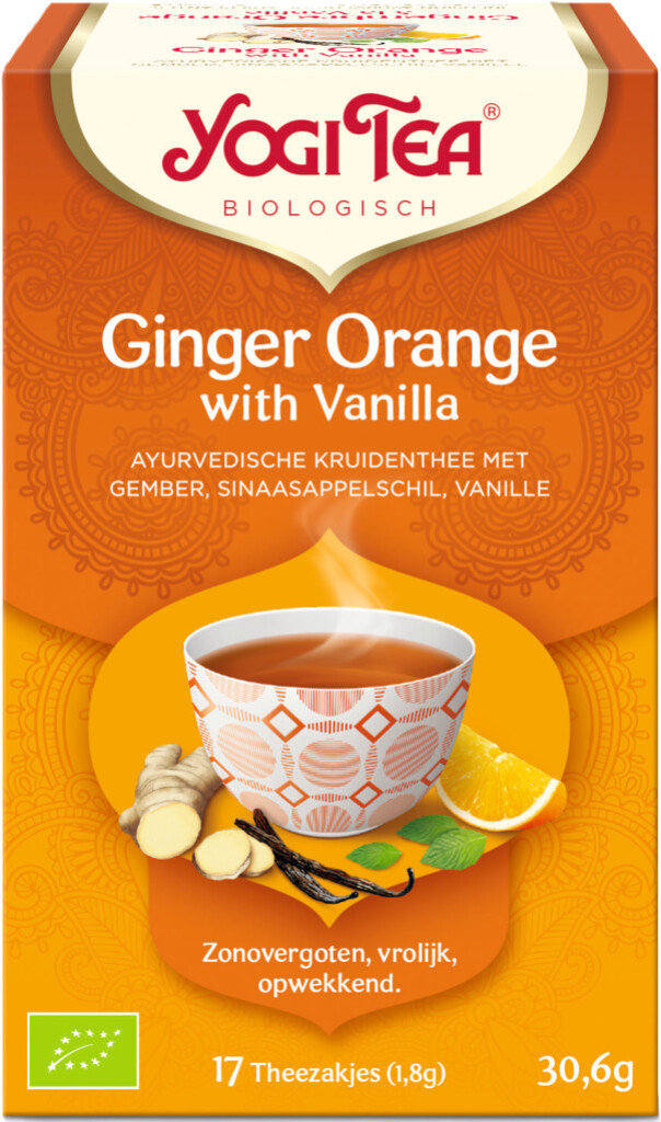 Thé Yogi Ginger Orange with vanilla bio