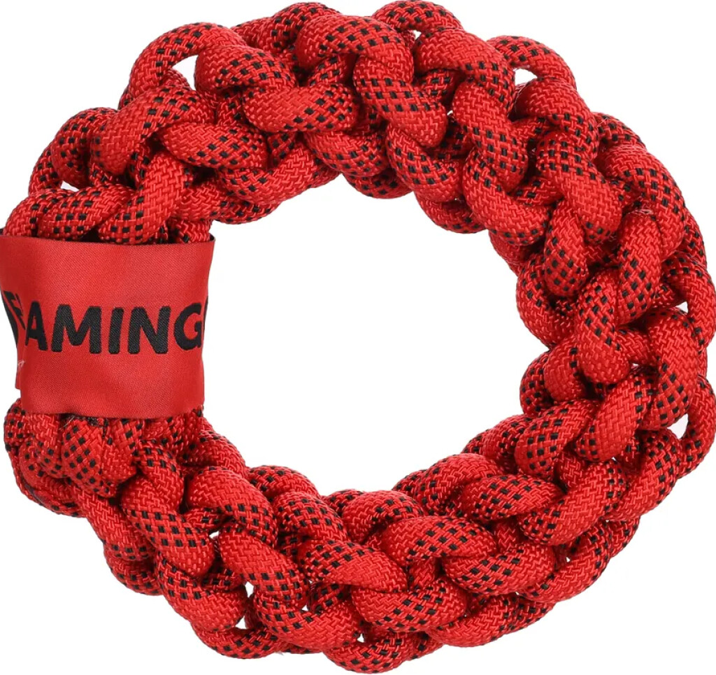 HS Vokas Touw Ring Rood/Zwart S 20cm HS Vokas Touw Ring Rood/Zwart S 20cm