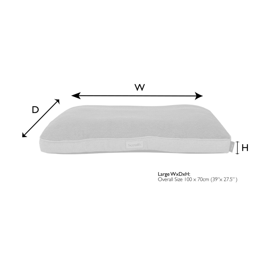 Harvard Memory Foam Orthopedisch Kussen Grafiet Grijs L