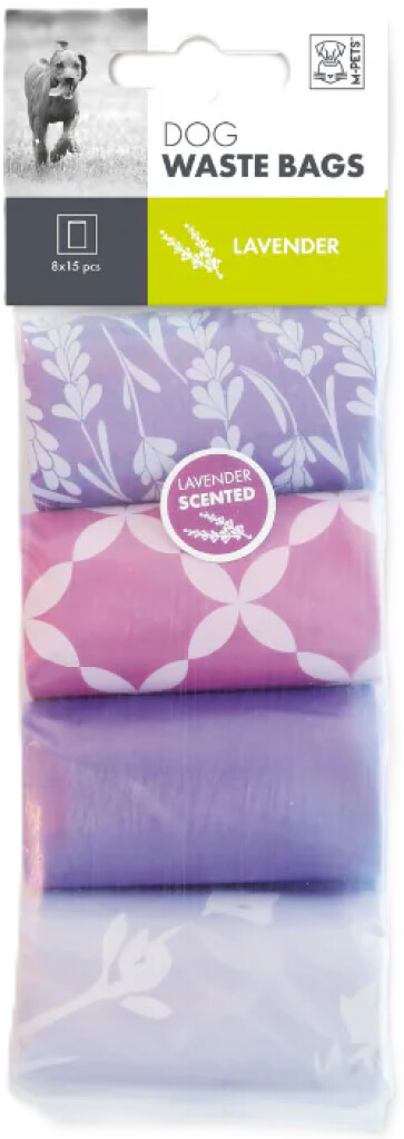 Sacs à déjections parfum de lavande 4x15 pièces
