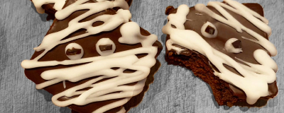 Recept: Halloweenbrownies