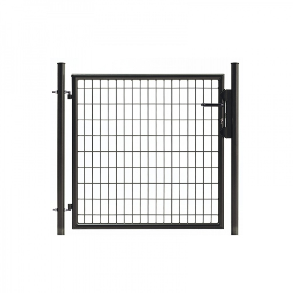 Enkele draaipoort met gaasvulling 1m x 1,50m groen