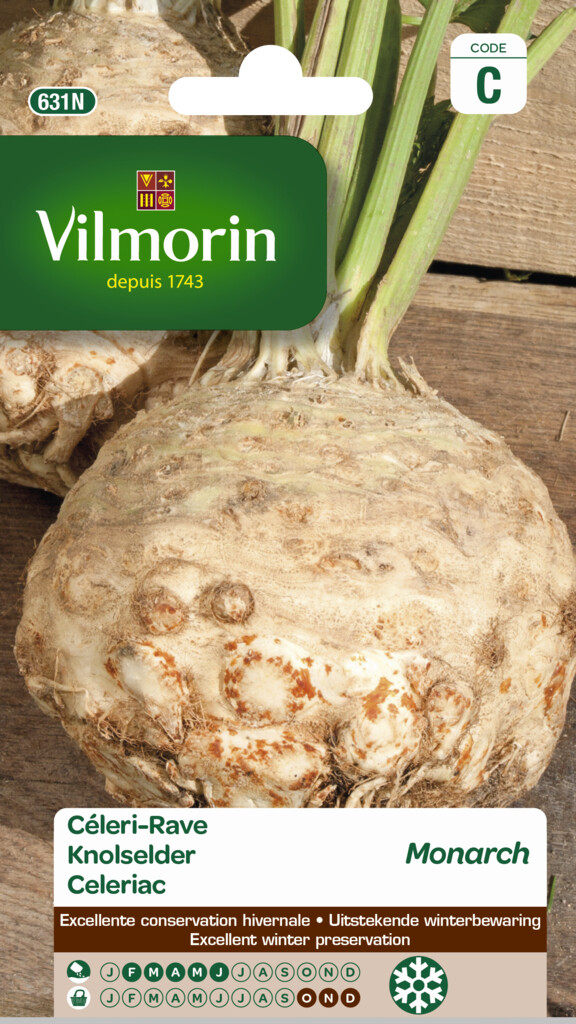 Graines potagères céleri-rave Monarch 0,3g
