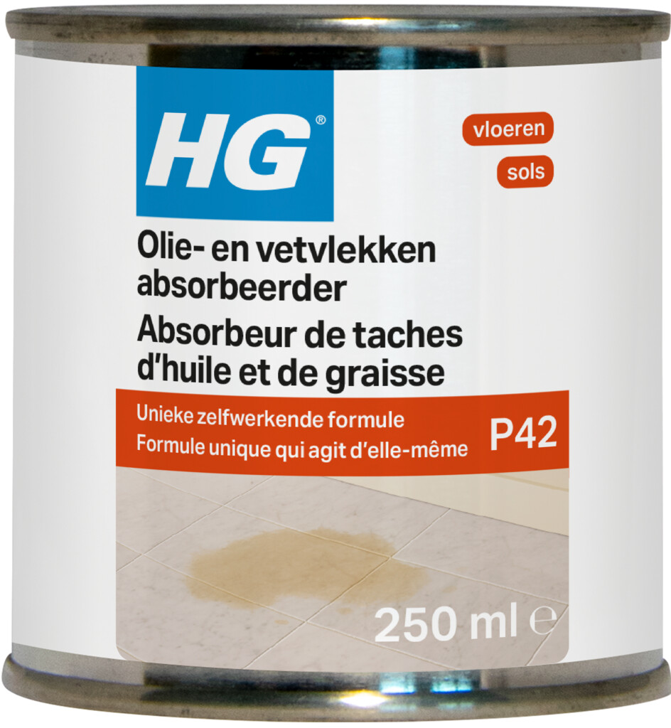 Absorbeur taches huile et graisse carrelages 250ml