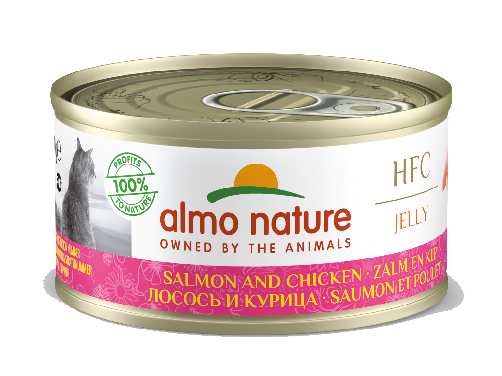 HFC Jelly - saumon et poulet 70g