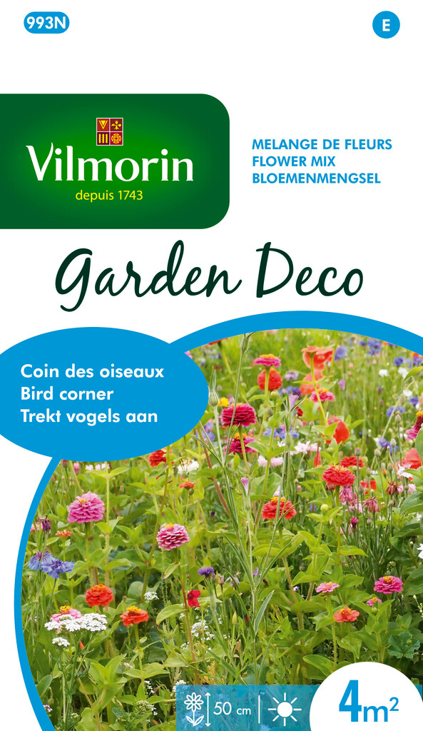 Garden Deco mélange de semences de fleurs coin oiseaux 4m² Garden Deco mélange de semences de fleurs coin oiseaux 4m²