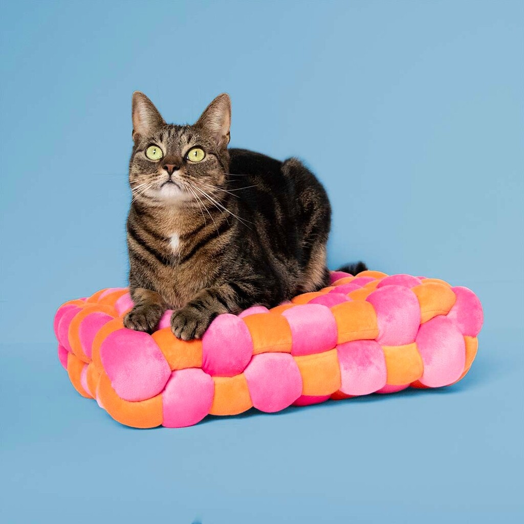 Coussin Velvet Vibe Orange/Rose