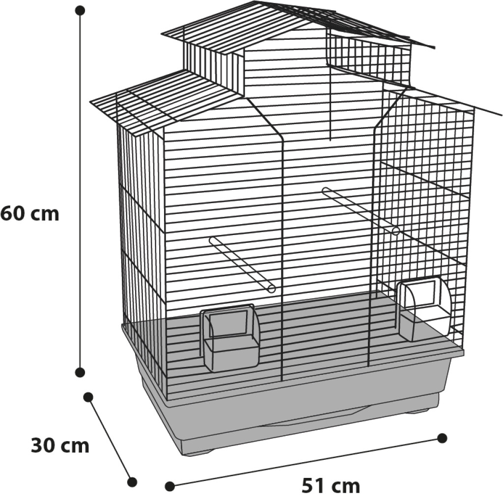 Cage pour perruche Numfor 1 Cuivre Noir Cage pour perruche Numfor 1 Cuivre Noir