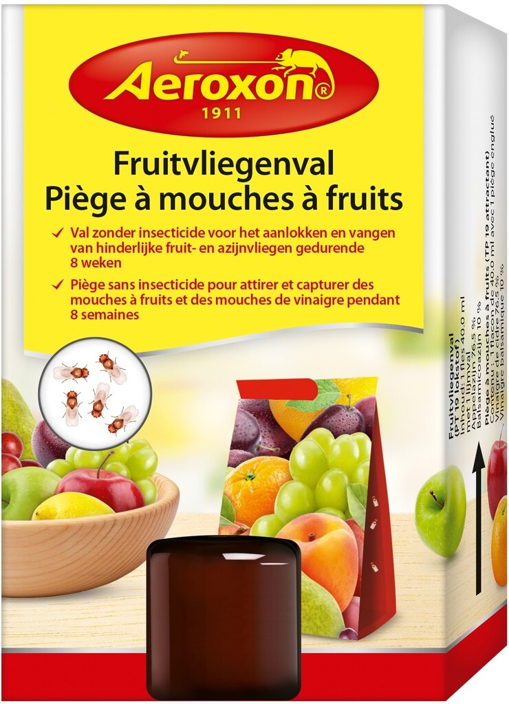 Fruitvliegenval met 40 ml lokstof