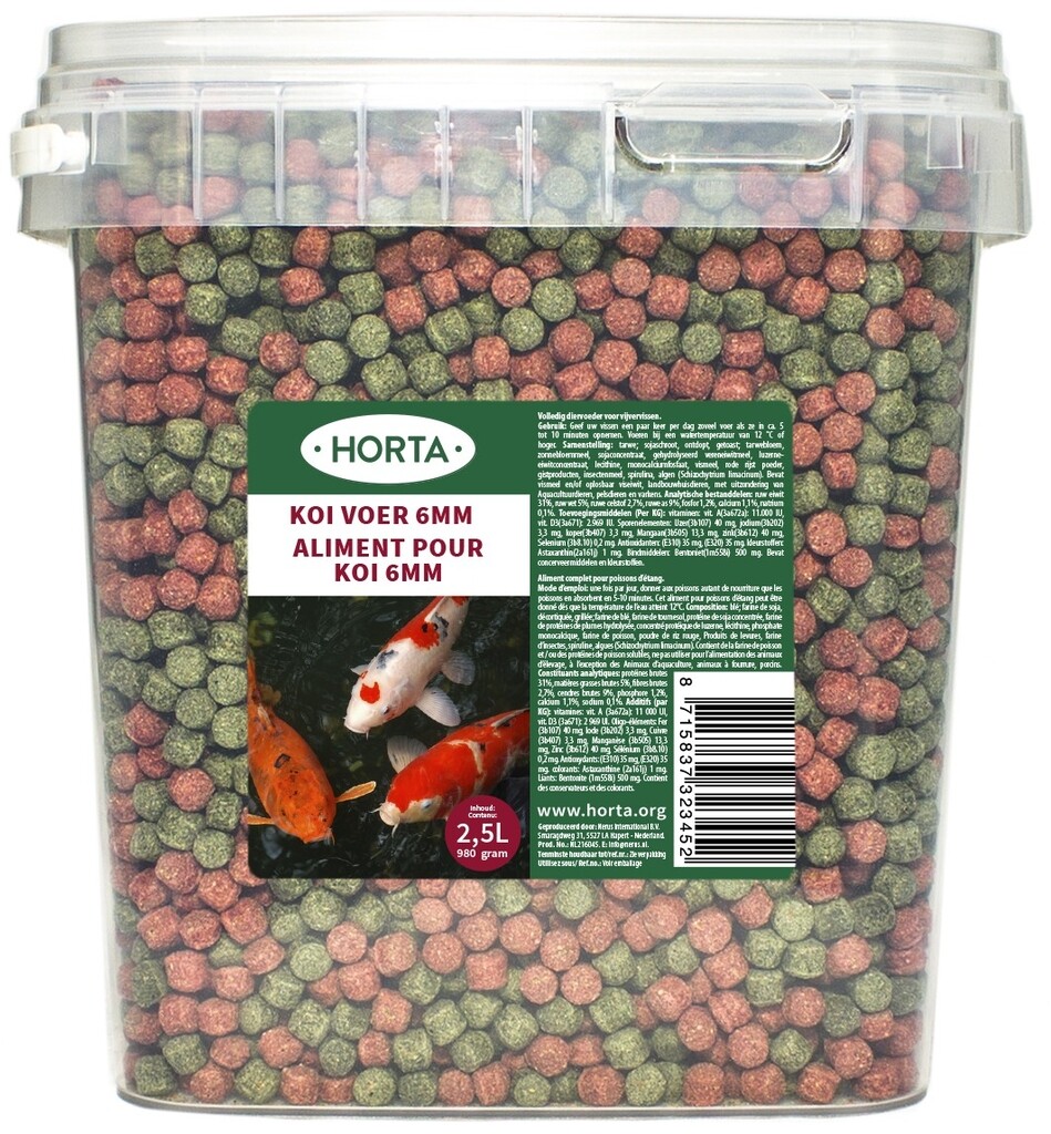 Koivoer 2,5 liter 6 mm/980g