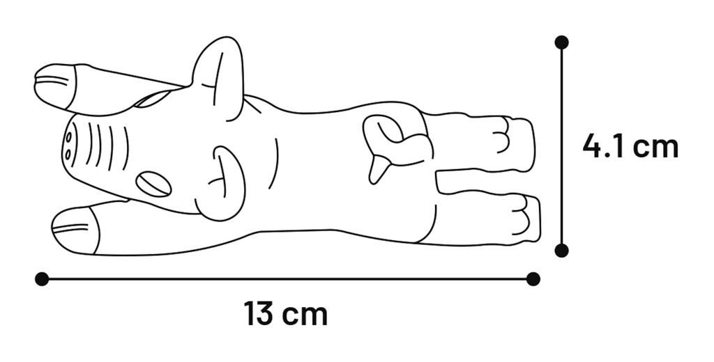 Latex Puck Petit Animal 13cm