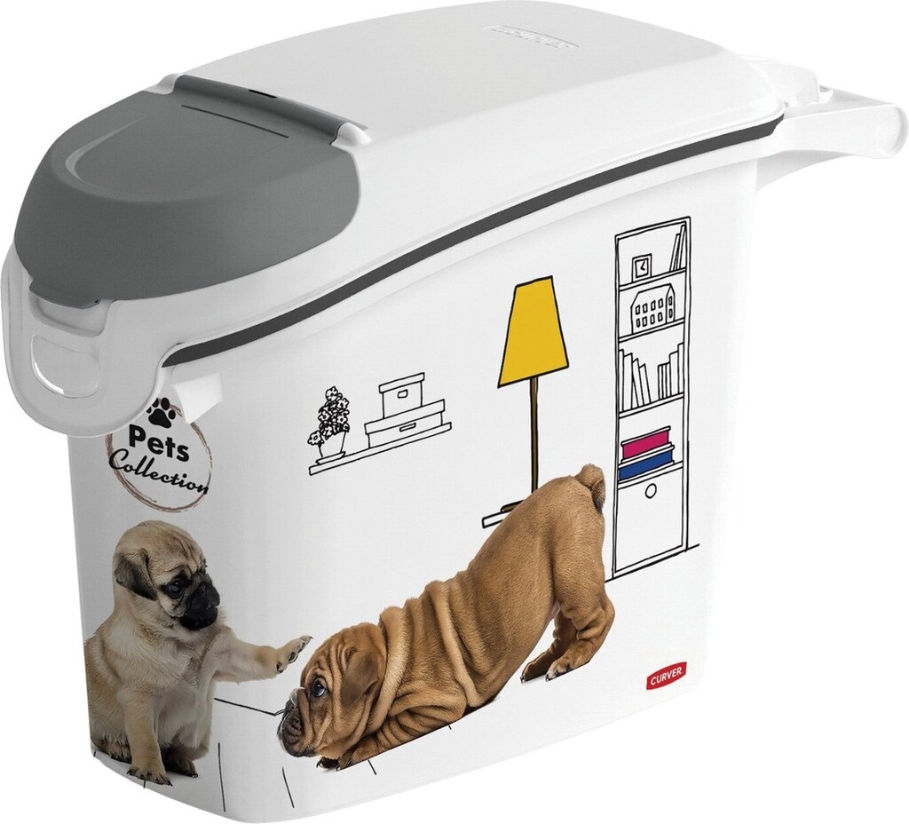 Voedselcontainer - Wit - Pets Collection - Hond - 15L
