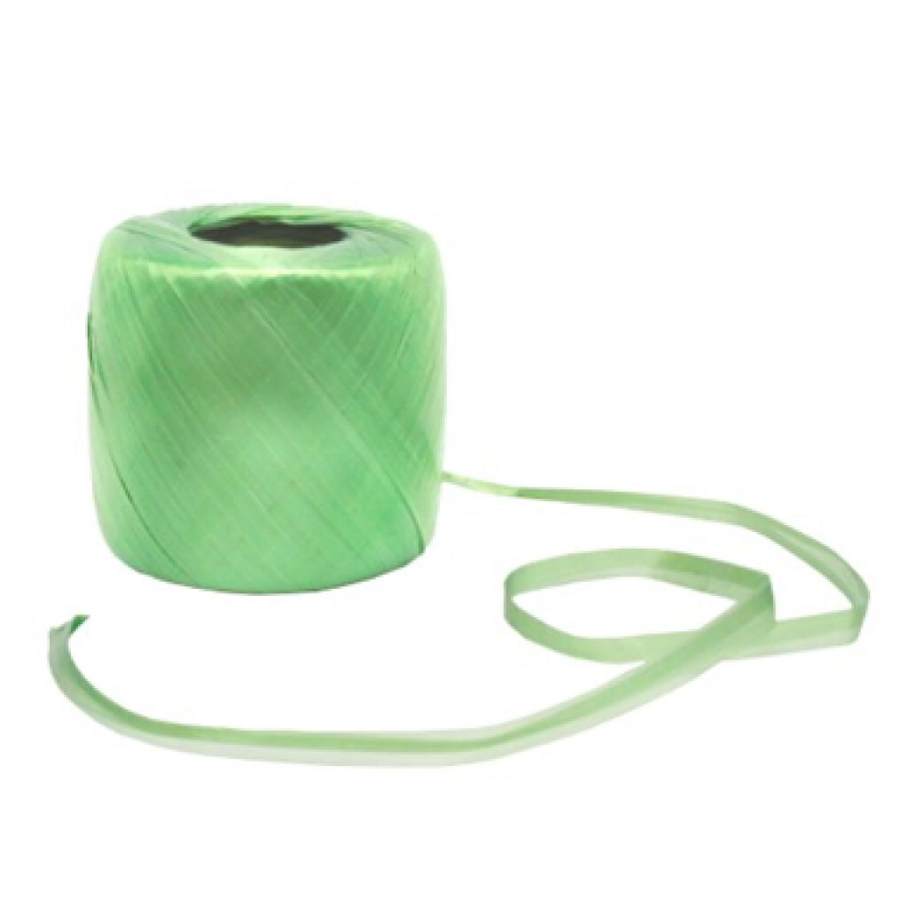 Kunststof raffia 400m groen 100g