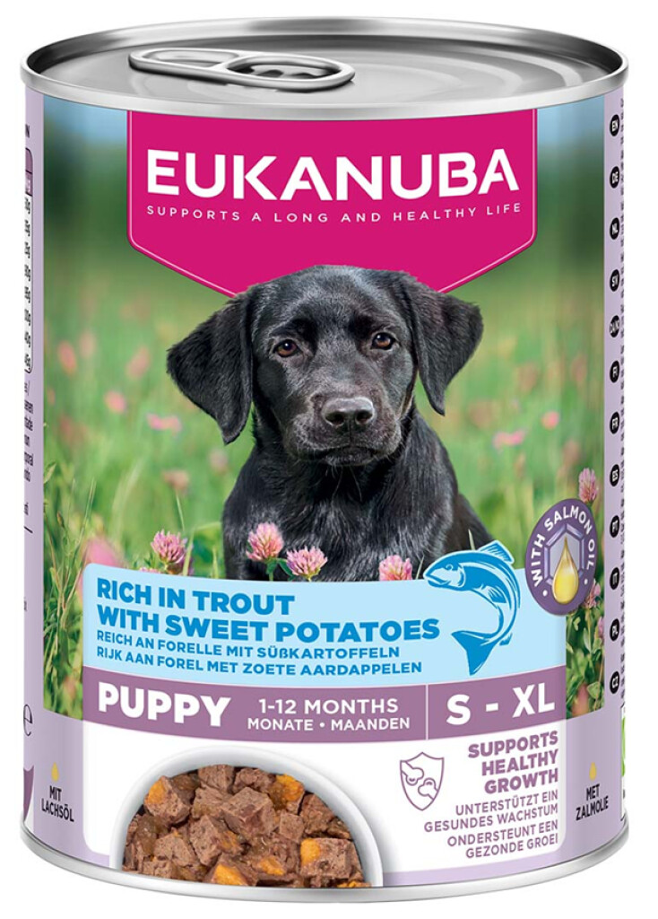 Dog wet food puppy trout 400g