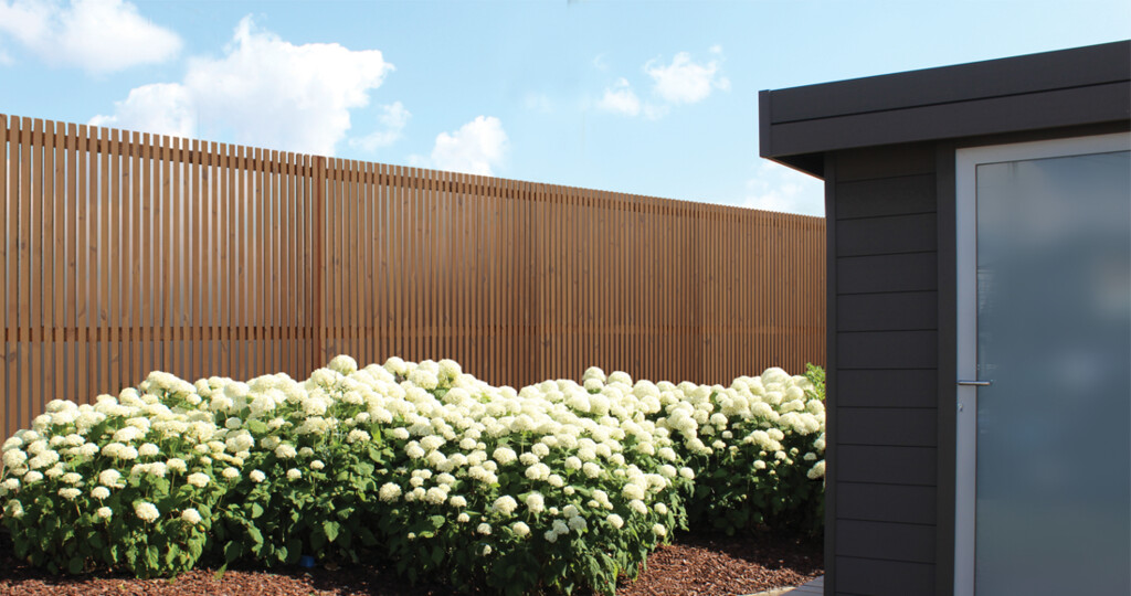 Tuinscherm Thermowood open 178 x 178 cm