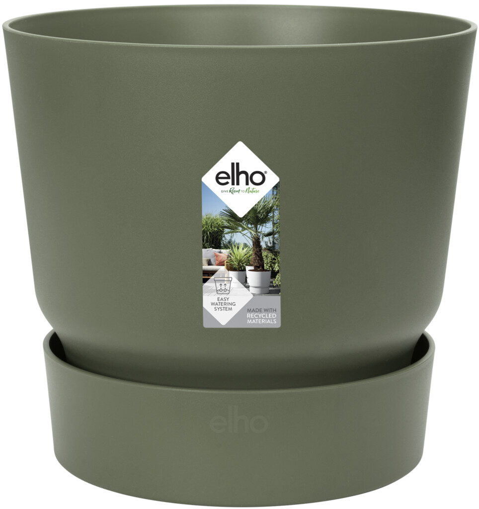Bloempot Greenville rond 30cm leaf green