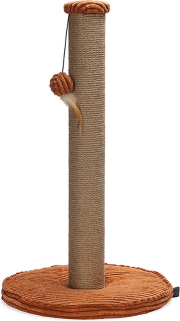 Krabpaal Ribbed terracotta 41x41x70cm