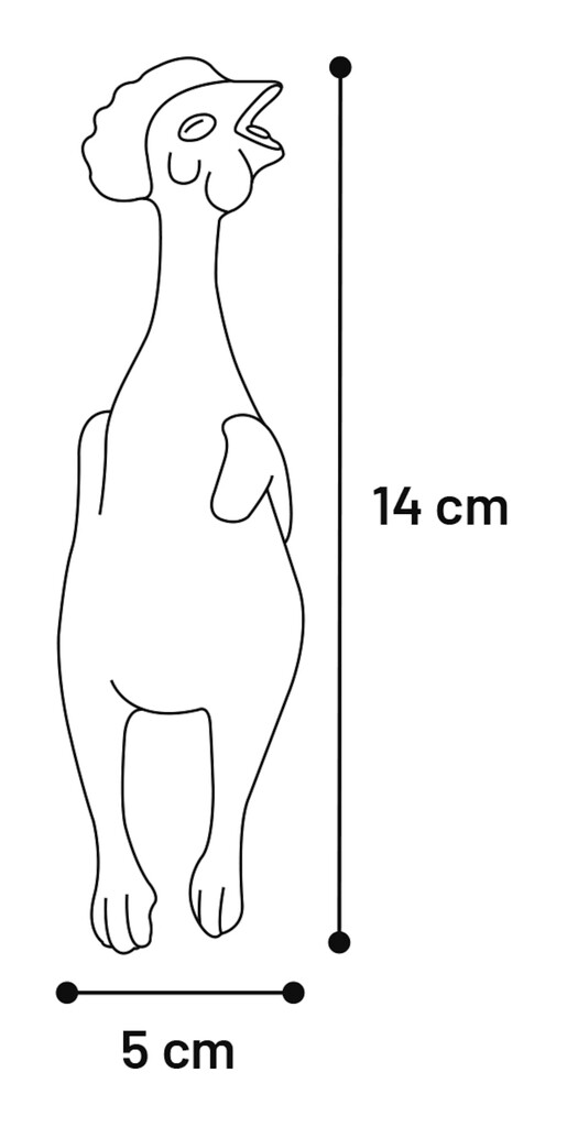 HS Latex Gallina Poulet 14cm HS Latex Gallina Poulet 14cm