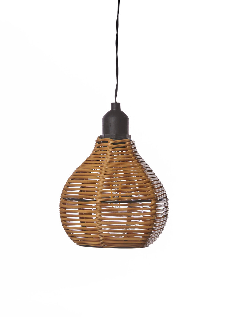 Batterij Hanglamp Rattan 15LM Patio