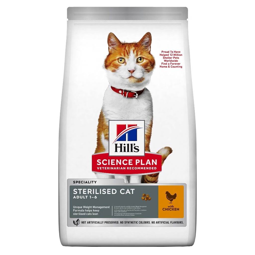 SP Young Adult Sterilised Cat croquettes pour chat stérilisé au poulet 7 kg