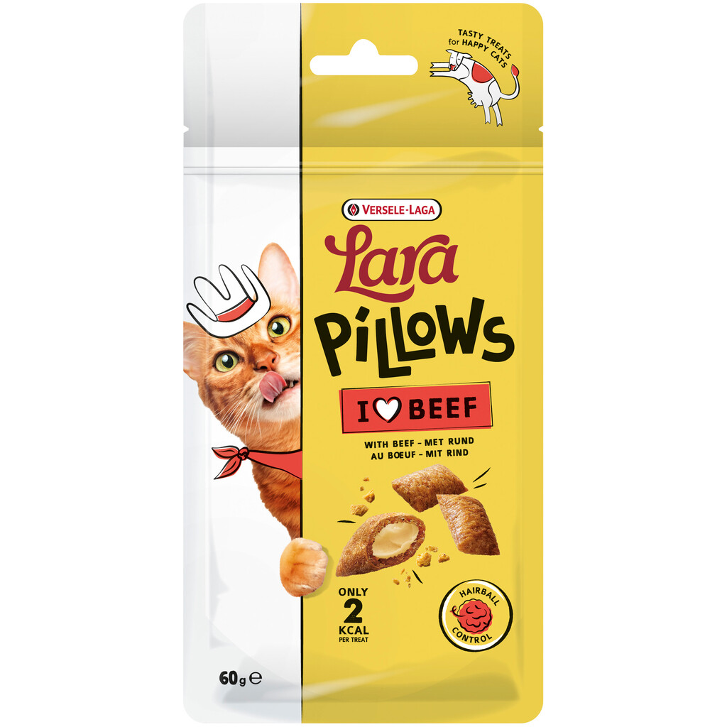 Pillows with Beef Hairball Control Treats 60g