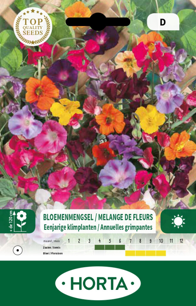 Mélange de fleurs annuelles grimpantes Mélange de fleurs annuelles grimpantes