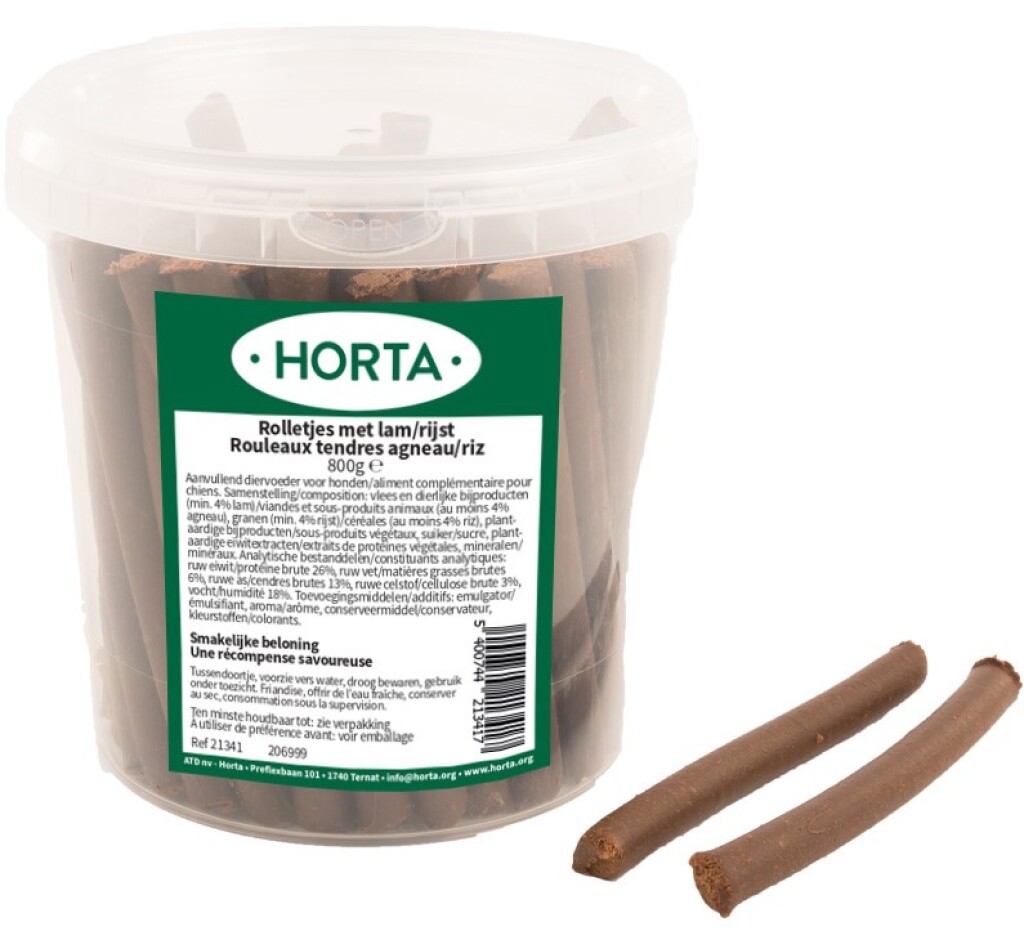 Rolletjes met lam/rijst 800g (pot)